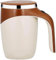 RYRYR Taza con agitación automática, 1 unidad, taza magnética recargable, modelo de café, batidora eléctrica, batidora giratoria, mezcladora inteligente, botella térmica (USB)(Brown)
