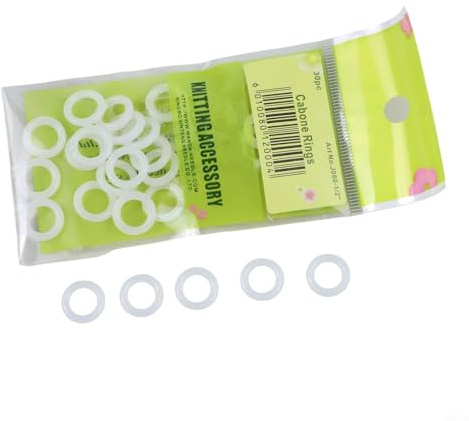 ZYWUOY Häkelringe aus Kunststoff,Handtaschen-Zubehör für DIY-Projekte und dekorative Bastelarbeiten,15 Stück 25 mm,
