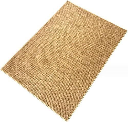Handgefertigter Teppich aus 100 % Baumwolle, Sisal, rutschfest, geflochten, für Küche und Flur, Naturfaser-Bodenläufer, 200 x 250 cm, perfekt für Heimdekoration