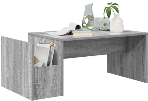 vidaXL Couchtisch Graues Sonoma 90 x 45 x 35 cm Holzwerkstoff, Moderner Couchtisch für das Wohnzimmer, rechteckiges Möbelstück für drinnen, funktionale Akzentmöbel, vielseitige Wohnkultur