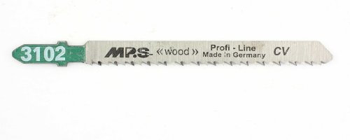 5 MPS CV Stichsägeblätter 3102 - Stichsägeblätter für Holz - Einsetzbar wie Bosch T101BR