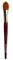 da Vinci Watercolor Series 5584 CosmoTop Spin Pinsel, spitz oval, Synthetik mit rotem Griff, Größe 30 (5584-30)