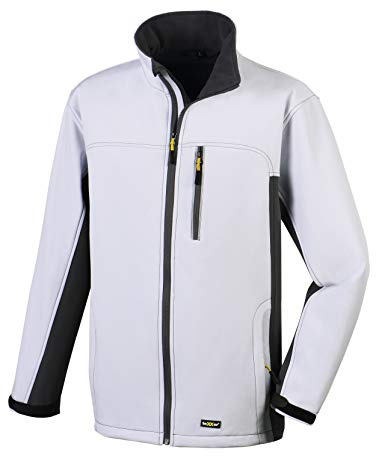 texxor Herren Skagen Softshelljacke Skagen atmungsaktive Microfleece Arbeitsjacke weiß L