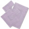 CASA TESSILE Torino Set 3 tappeti Bagno in Spugna, 1 cm 60X90 + 2 Girowater cm 60x45 - Lilla