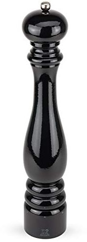 Dekomiro Peugeot Paris Pfeffermühle 23768 mit u-Select schwarz 30 cm Geschenkset mit 20 gr. Tellicherry-Chili-Pfeffer