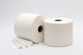MSU Lot de 2 rouleaux de papier essuie-mains industriel lisse