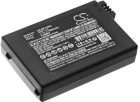 CS-SP110SL Akku 1800mAh Kompatibel mit [Sony] PSP-1000, PSP-1000G1, PSP-1000G1W, PSP-1000K, PSP-1000KCW, PSP-1001, PSP-1004, PSP-1006 Ersetzt PSP-110