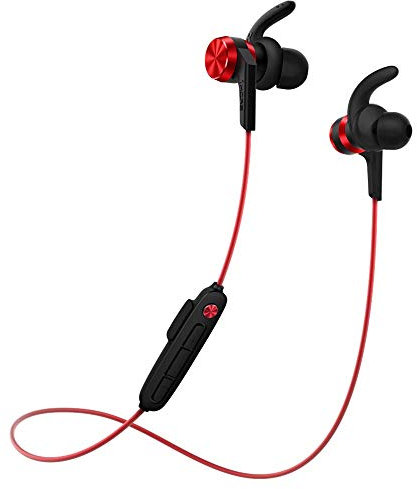 1MORE iBfree E1018BT - Auricolari sportivi senza fili (Bluetooth 4.2, IPX6, impermeabile, telecomando in linea con microfono) per iPhone, dispositivi Android, colore: Rosso