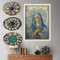 Awesocrafts 5D-Diamant-Malerei-Set für Erwachsene und Kinder, gesegnete Jungfrau Maria Teilbohrer DIY Diamantkunst Stickerei Malen nach Zahlen mit Diamanten (Virgin Mary)