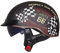 Motorrad Halbhelme Brain-Cap · Halbschale Jet-Helm Roller-Helm Halbschalenhelm mit ECE-Zertifizierung Scooter-Helm Mofa-Helm Retro Motorrad Half Helm mit Built-in Visier für Cruiser Chopper Biker
