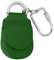 MANAGE Schlüsselanhänger Leder Grün für Münzen Schlüssel Schlüsselring Karabiner - Keychain Autoschlüsselanhänger klein Echtleder Damen Herren mini kleingeldbörse (Grün)