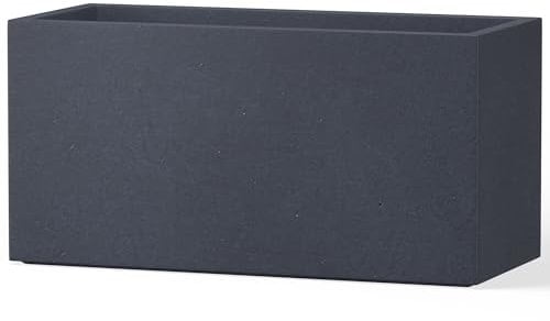 Kante Fioriera, cemento, carbone, 59,9 x 30 x 25,9 cm