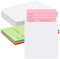 Fainne 100 Pieces Library Card Pocket with Envelopes Self Adhesive Book Library Checkout Cards for Cds DVDs School Classroom Office Supplies and Gift Tag(Colorful Paper)
