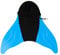 DEBAIJIA Mädchen Flipper Tauchen Meerjungfrauenflosse Kinder Schwimmen Monofin Training Jungen Schwimmflossen Meerjungfrau Flossen（A-(49*46CM)-B155-Blau