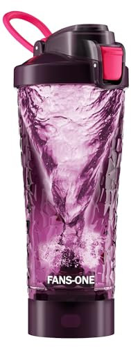 FANS-ONE Elektrische Protein-Shaker-Flasche, verschließbarer elektrischer Mixbecher, 680 ml, Tritan, wiederaufladbarer Mixer, tragbarer Mixer, Shaker Becher für Protein-Shakes für Damen und Herren,