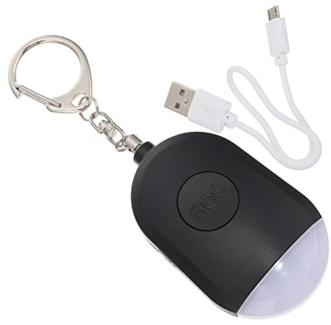 ULTECHNOVO Sicherheitsalarm Tragbarer Tonalarm Alarm Schlüsselanhänger Persönlicher Sicherheitsalarm Notfallalarm Mit Led-licht Für Ältere Menschen Nachtarbeiter Sicherheitspersonal