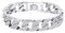 TTPSRY Luxuriöses Panzerkettenarmband Strass Glitzer Armband Silber Schmuck Damenarmband Kettenarmband Kristall Armkette Elegant Stilvoll