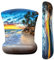 ITNRSIIET Mouse Pad & Wrist Support, Rest for Keyboard & Mouse, Non-Slip Memory Foam Easy Typing Pain Relief Perfect for Office, Beach (HSTZ-Beach)