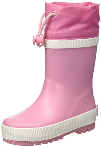 Playshoes Stivali Di Gomma Con Coulisse, Stivali Di Gomma Con Coulisse Unisex - Bambini e ragazzi, Rosa, 28 EU