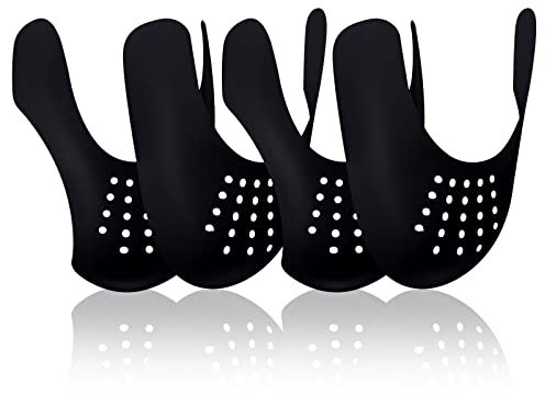MEERESN 2 Paar Anti Falten Schuhe Schutz,Verhindern Sie Sneaker Schuhe Knitterschutz für Herren,Schwarz(41-47EU)