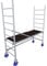 Krause 940100 FahrGerüst Aluminium Rollgerüst fahrbar Arbeitshöhe (max.): 2.90m Silber 45kg