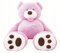 Orsetto gigante rosa 90 cm XL orsetto di peluche morbido e vellutato