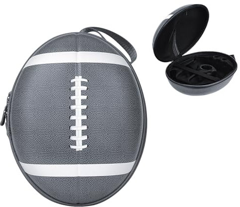 Linkidea Hartschalen-Tragetasche, kompatibel mit Meta Quest 3, sturz- und Kratzfest, tragbare Tasche, VR-Headset-Rugby-Aufbewahrungskoffer, geeignet für Reisen und Zuhause (Schwarz drucken)