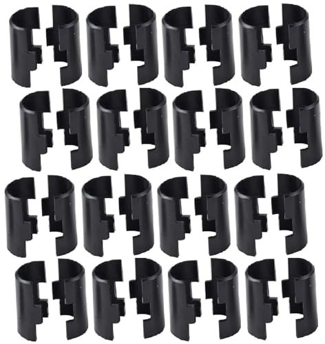 1 Zoll Drahtregal-Clips für Draht Regal System, Drahtregalklemmen aus Kunststoff, Regalverriegelungsclips [16 Paar]