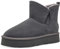 s.Oliver Damen Winterstiefel ohne Absatz aus Leder Gefüttert, Grau (Graphite), 40 EU