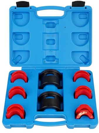 Mulcort 14Pcs Installer Treiber Set, Motorrad Fahrrad Gabel Dichtung Treiber Tool Kit, Gabeldichtungstreiber-Werkzeugsatz für Fahrräder, 35-50mm Adapter