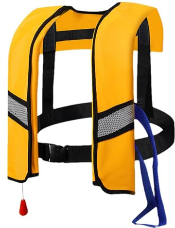 Schwimmweste für Erwachsene, Schnorchelweste für Erwachsene - Klassische Schwimmweste Paddelweste | Tragbare Schwimmwestenjacken aus Nylon, Schnorchelweste mit automatischer Aufblasfunktion für Paddle