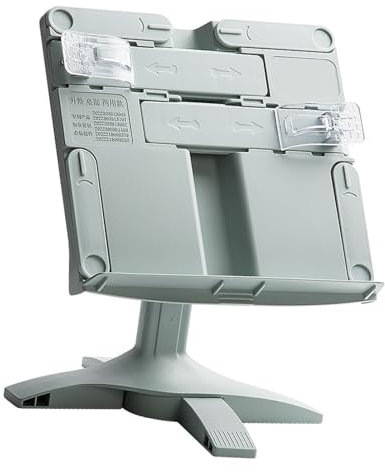 Lehrbuchhalter mit Seitenclip, Leseständer, höhenverstellbar, für Lehrbuch, Musiknoten, Tablet