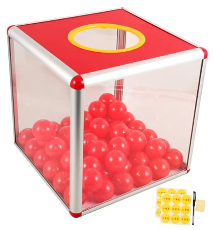BESTOYARD 1satz Transparente Verlosungsbox Mit Kugeln Für Partys Und Veranstaltungen Für Gewinnspiele Geschenken Und Firmenfeiern Praktischer Aufbewahrungsbehälter