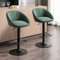 chairus Barhocker 2er Set, Barstuhl Höhenverstellbar aus Handtuch-Stoff Moderne Küchenhocker Drehbar Tresenhocker für Küche/Hausbar,Grün