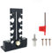 Tassello regolabile per lavorazione del legno, lama in carburo da 7 mm-18 mm, a doppio taglio, in lega di alluminio, strumento per fresatura elettrica (nero)
