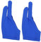 SOPOTUTU 2Pcs Two Finger Curved Drawing Gloves for Artists Smudge Sketching Painting Gloves Sweat Comfort