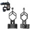 GNHG Adaptador universal para smartphone para prismáticos, telescopio, monocular, microscopio – Soporte de teléfono giratorio de 360°