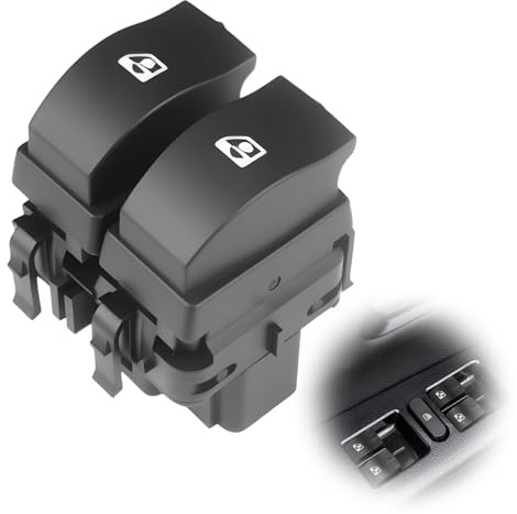 Bouton Leve Vitre, Electrique Interrupteur Leve-Vitre Gauche 8200060045 | Bouton Leve Vitre pour Clio 2 8200060045