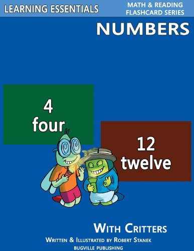Number Flash Cards: Numbers and Critters (Learning Essentials Math & Reading Flashcard Series) (Bugville Critters Book 55)