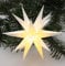 GURU SHOP LED Ministern Baltasar für Innen, Außen - Weiß/Komplettset mit Trafo 230 V, Kunststoff, 18x18x18 cm, Weihnachtsstern, Adventsstern
