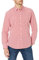 Amazon Essentials Chemise en Popeline à Manches Longues, Style Décontracté, Coupe Standard Homme, Rouge Motif Vichy, M