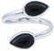 Ring 925 Silber Onyx schwarzer Stein größenverstellbar Edelstein echt Silber Damen Sterling Silber Geschenk (MRV-087-03)