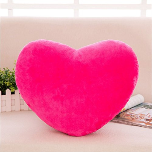 Zinsale Cotone A Forma di Cuore Cuscini Peluche Cuscino di Sostegno Posteriore Cuscino Decorativo (Rose)