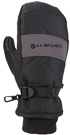 Carhartt Herren W.p. Waterproof Insulated Mittens Handschuhe für kaltes Wetter, Grau dunkel/schwarz, Medium