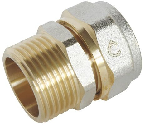 SOMATHERM FOR YOU - / 3716-20-20 - Compression Gerade Verschraubung für Mehrschichtrohr Ø20 - Male 20/27 (3/4 '')