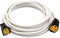 HDIUK North American USA Mains Extension Lead 3 Wire with Ground NEMA (5 Metre, White)