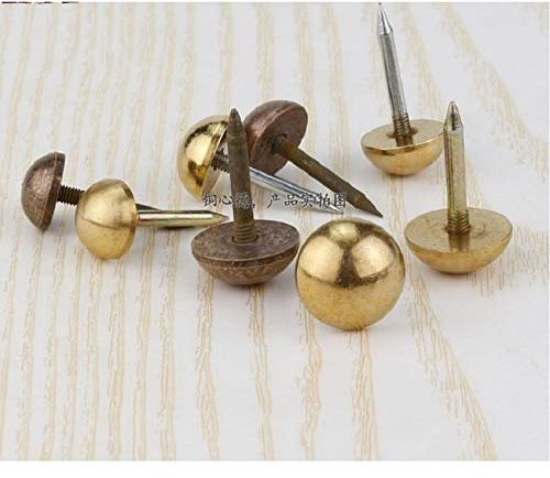 Blasennägel, Nägel, Nägel, runde Nägel-1,0 cm altes Schwarz
