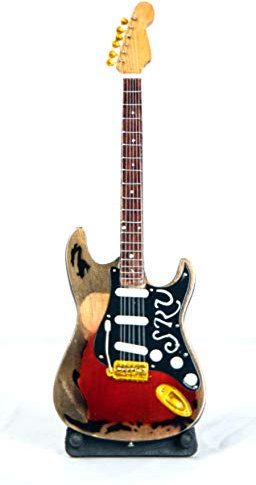 Miniatur Gitarre - Deko Gitarre - Guitar - Replica - Rockgitarre aus den 70gern - 24 cm Rot #202