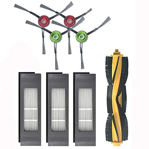HUAYUWA Rollbürste Seitenbürste Filter Set Ersatz Reinigungsset passend für Deebot Ozmo 950 920 T8 Serie Staubsauger