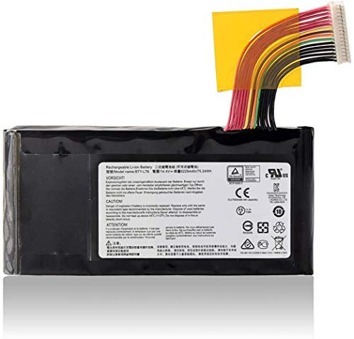 14.4V 5225mAh BTY-L78 Laptop Battery for MSI GT62 GT62VR GT80 GT80S GT73 GT83 GT73VR GT83VR GT75VR MS-1812 MS-1814